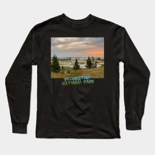 Yellowstone National Park - West Thumb Geyser Trail Long Sleeve T-Shirt